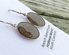 Blue Pelican Gallery Hatteras beach sand jewelry earrings