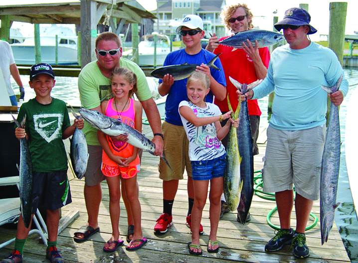 Family fishing on the Albatross Fleet, Hatteras North Carolina