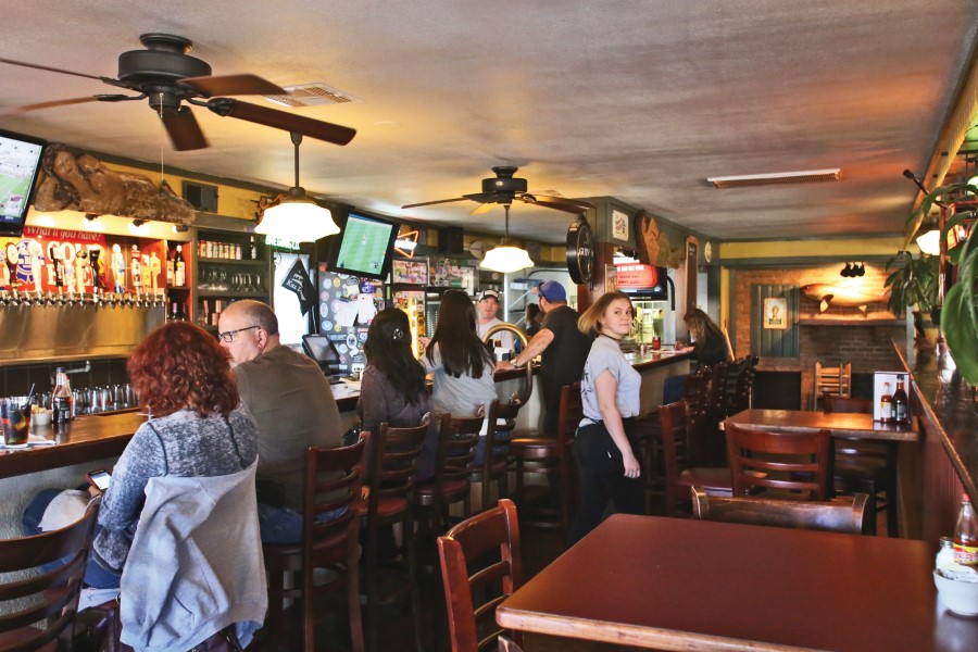 Red Drum's interior and bar area including beer taps