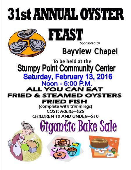 Stumpy Point Annual Oyster Feast