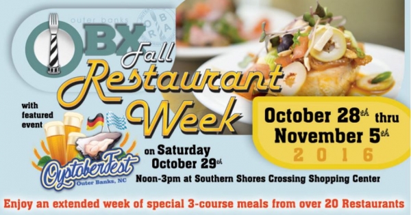 Outer Banks Fall Restaurant Week