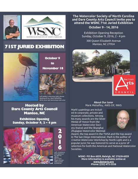 Watercolor Society of North Carolina's 71st Juried Exhibition