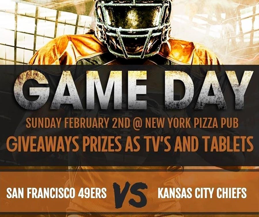 Super Bowl Sunday Game Day