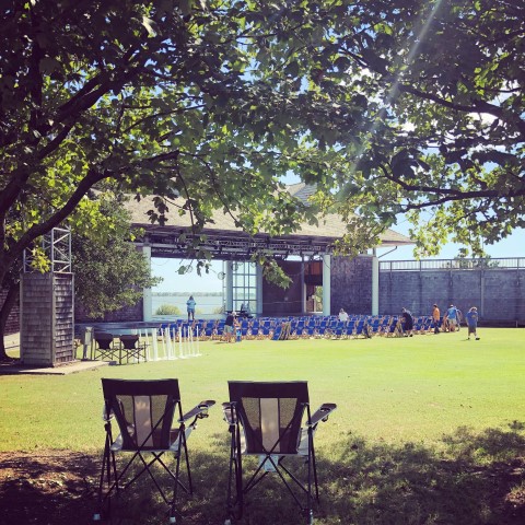 Chairs on Lawn at Bluegrass Festival