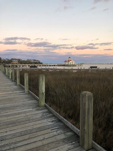 View of the Marsh and Lighthouse from Dock