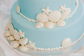 Beach Themed Wedding Cake