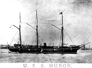 USS Huron - Lost Near Oregon Light in 1877