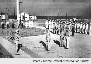Naval Base on Ocracoke Island NC 1944