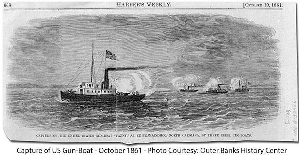 Capture of US Gun-Boat in October 1861