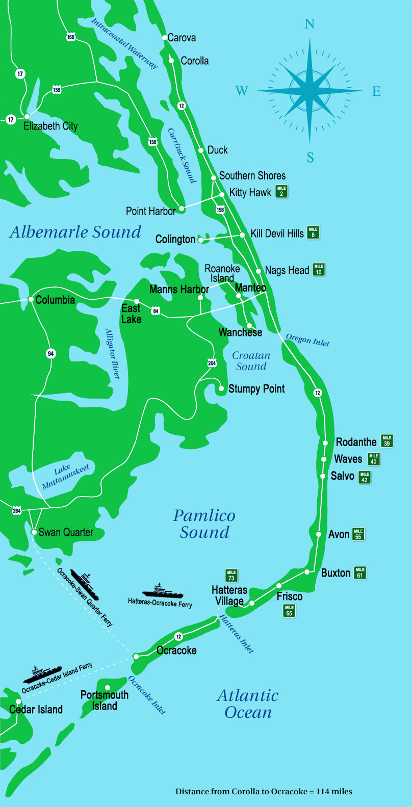 Outer Banks Map