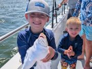 Miss Oregon Inlet II Head Boat Fishing, Smiles All Around