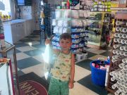 Red Drum Tackle Shop, Krue showing off his catch!!!