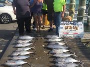 Bite Me Sportfishing Charters, Blackfins and Rain