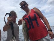 T-Time Charters, Double header of stripers from this afternoon
