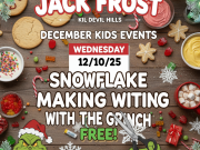 Jack Brown's Beer & Burger Joint, December Kids Crafts: Snowflake Making with the Grinch
