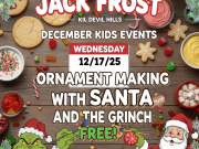 Jack Brown's Beer & Burger Joint, December Kids Crafts: Ornament Making with Santa and the Grinch