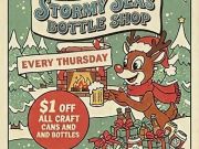 Misfit Bars of Christmas Crawl, Thirsty Thursdays at Stormy Seas Bottle Shop