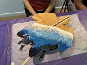 Artsy Octopus, Ocean Wave Resin Class