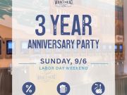 Whalehead Brewery, 3-Year Anniversary Party