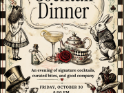 Cafe Pamlico, Alice in Wonderland Cocktail Dinner