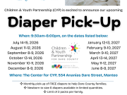Children and Youth Partnership, Diaper Pick-Up (Manteo)