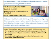 Children and Youth Partnership, Open Your Own Family Child Care Home!