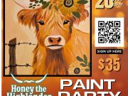 Buffalo City Distillery, "Honey the Highlander" Sip & Paint