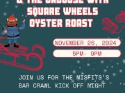 Misfit Bars of Christmas Crawl, Oyster Roast at Kill Devil Grill