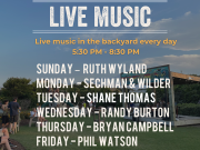 Outer Banks Brewing Station, Live Music in the Backyard