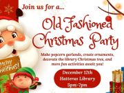 Dare County Library, Old Fashioned Christmas Party at Hatteras Library