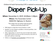 Children and Youth Partnership, Diaper Drive-Thru (Buxton)