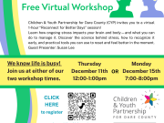 Children and Youth Partnership, Reconnect for Better Days Virtual Workshop
