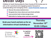 Children and Youth Partnership, Reconnect for Better Days Virtual Workshop