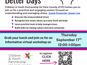 Children and Youth Partnership, Reconnect for Better Days Virtual Workshop