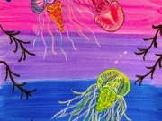Dare Arts, Kids Art Party - Jellyfish Painting