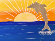 Dare Arts, Kids Art Party - Dolphin Painting