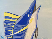 Dare Arts, Kids Art Party - Billfish Painting