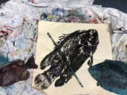 North Carolina Aquarium on Roanoke Island, Gyotaku - "Fish Printing"