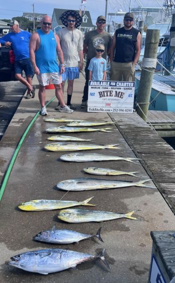 Bite Me Sportfishing Charters, Offshore Action Dolphinfish!
