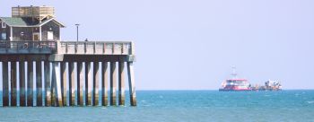 Jennette's Pier, SW Winds