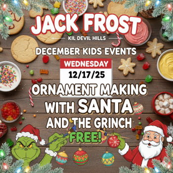 Jack Brown's Beer & Burger Joint, December Kids Crafts: Ornament Making with Santa and the Grinch