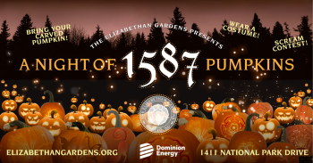 Elizabethan Gardens, A Night of 1587 Pumpkins