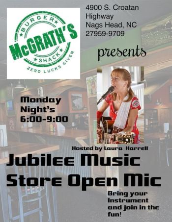 McGrath's Burger Shack, Open Mic Night