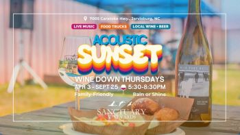 Sanctuary Vineyards, Acoustic Sunset Wine Down Thursdays