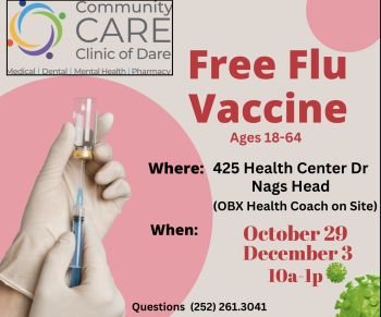 Community Care Clinic of Dare, Free Community Flu Clinic
