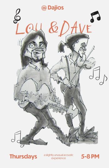 Dajio Restaurant, Lou Castro & Dave Tweedie