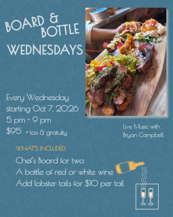 NC Coast Grill & Bar, Board & Bottle Wednesday w/ Bryan Campbell