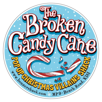 Bonzer Shack Bar & Grill, The Broken Candy Cane Pop-Up Christmas Villains Shack