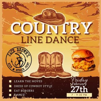 Jack Brown's Beer & Burger Joint, Country Line Dancing