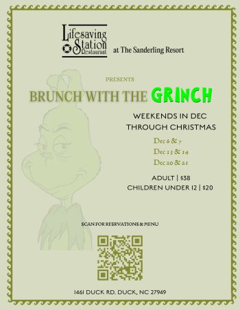 Sanderling Resort, Brunch with the Grinch